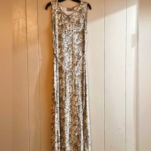 Chico's Tropical Mix Brandi Maxi Dress w/Braided Belt - Size 2